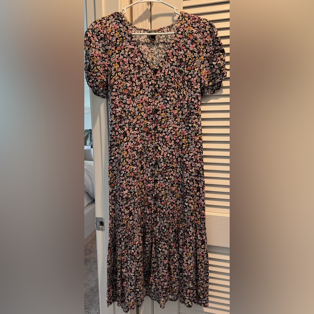 Floral Puff Sleeve Dress